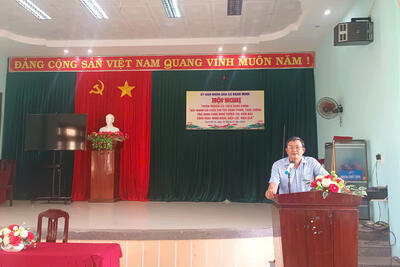 UBND xã Hành Minh tuyên truyền cải cách hành chính