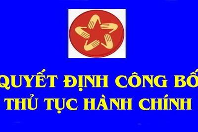Về việc công bố Danh mục thủ tục hành chính mới ban hành trong lĩnh vực đăng ký, quản lý cư trú thuộc thẩm quyền giải quyết của UBND cấp xã, UBND cấp huyện nơi không có đơn vị hành chính cấp xã trên địa bàn tỉnh Quảng Ngãi